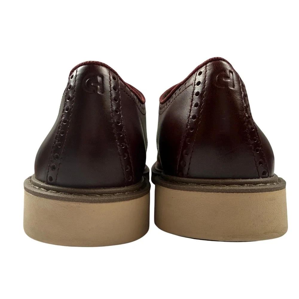 Cole Haan Grand 360 Mens Burgundy Leather Wingtip Oxford Shoes C37684 Size 8.5 M